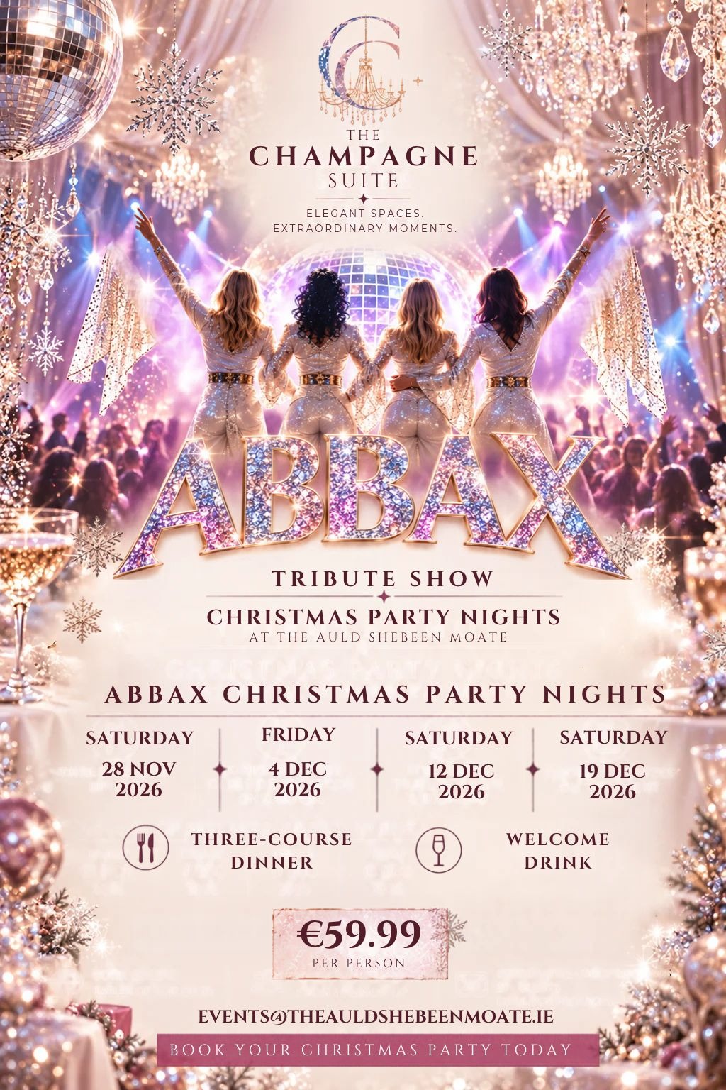 ABBAX Tribute — Christmas Party Night 2026